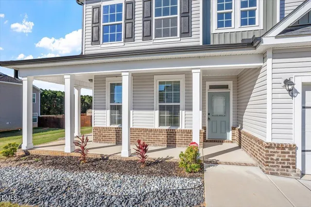 a front view of a house