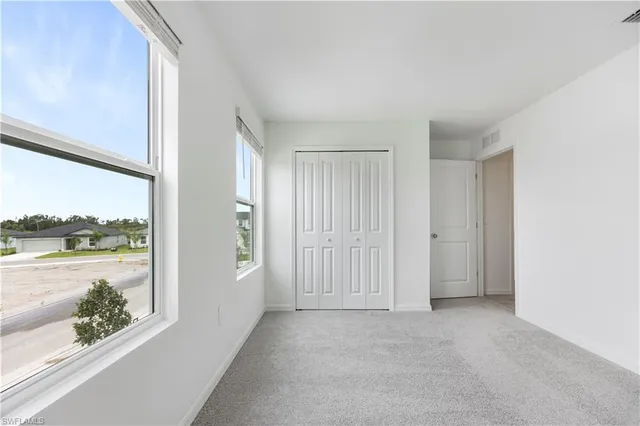 a view of a room with an empty space