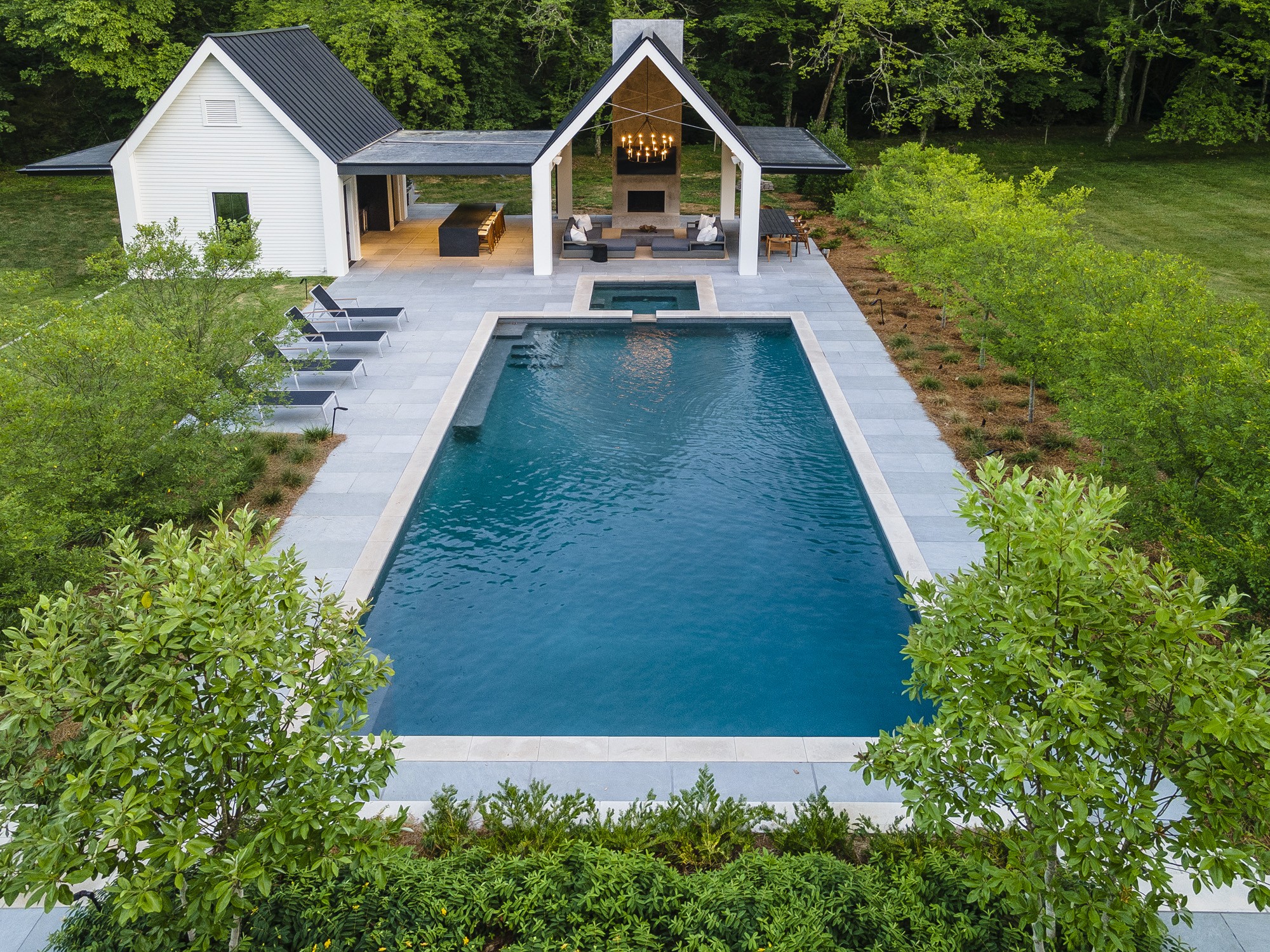 6475 Peytonsville-Arno Road College Grove, TN 37046 - Photo 55 of 70 a view of house with garden and tall tress