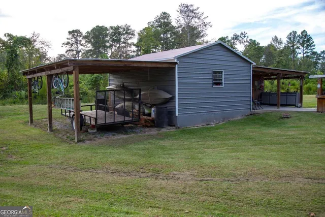 a view of a house with a swimming pool