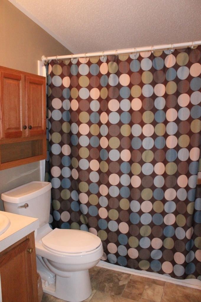 540 Farmington Road Hardy, VA 24101 - Photo 22 of 49 a bathroom with a sink a toilet and a shower curtain