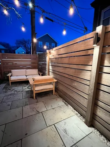 a view of outdoor seating