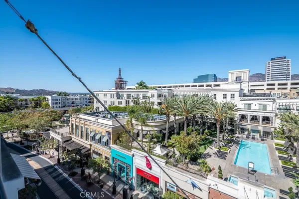 a view of city with balcony