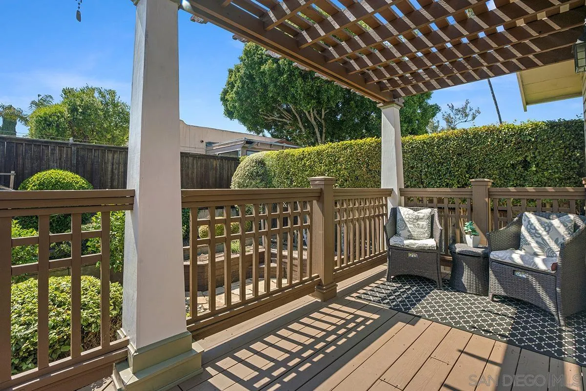 3636 Herbert Street San Diego, CA 92103 - Photo 44 of 55 a view of balcony with wooden floor