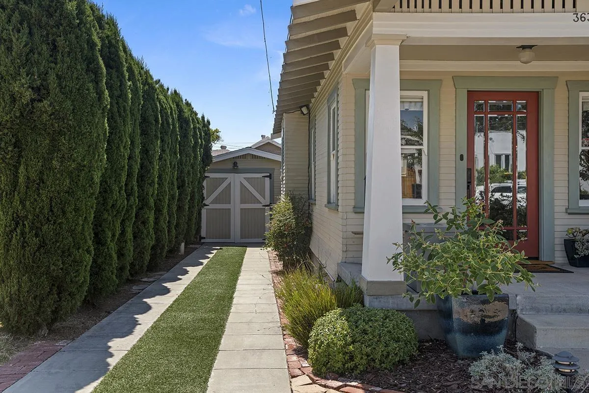 3636 Herbert Street San Diego, CA 92103 - Photo 7 of 55 a front view of a house with a yard