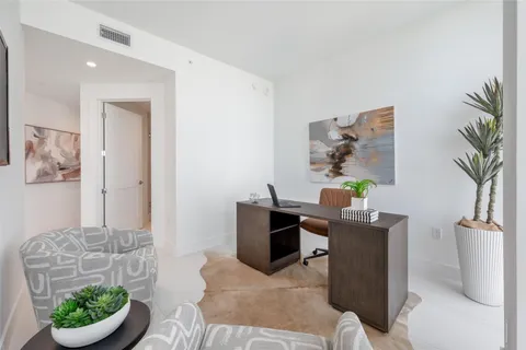 a view of a city from a balcony