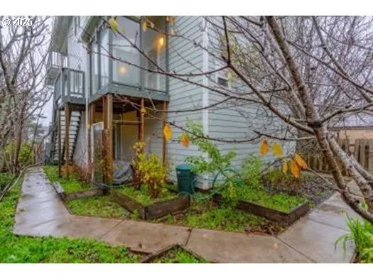 a view of entryway with stairs