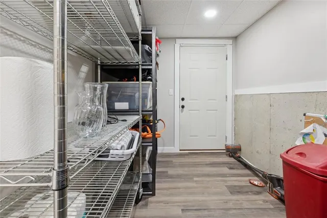 a view of backyard of a house