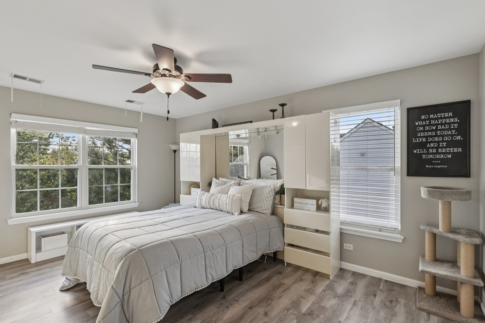 11680 Cape Cod Lane Huntley, IL 60142 - Photo 26 of 47 a bedroom with a large bed and a window