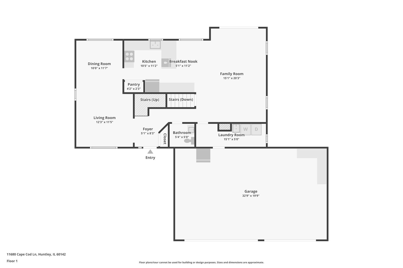 11680 Cape Cod Lane Huntley, IL 60142 - Photo 45 of 47 a picture of floor plan
