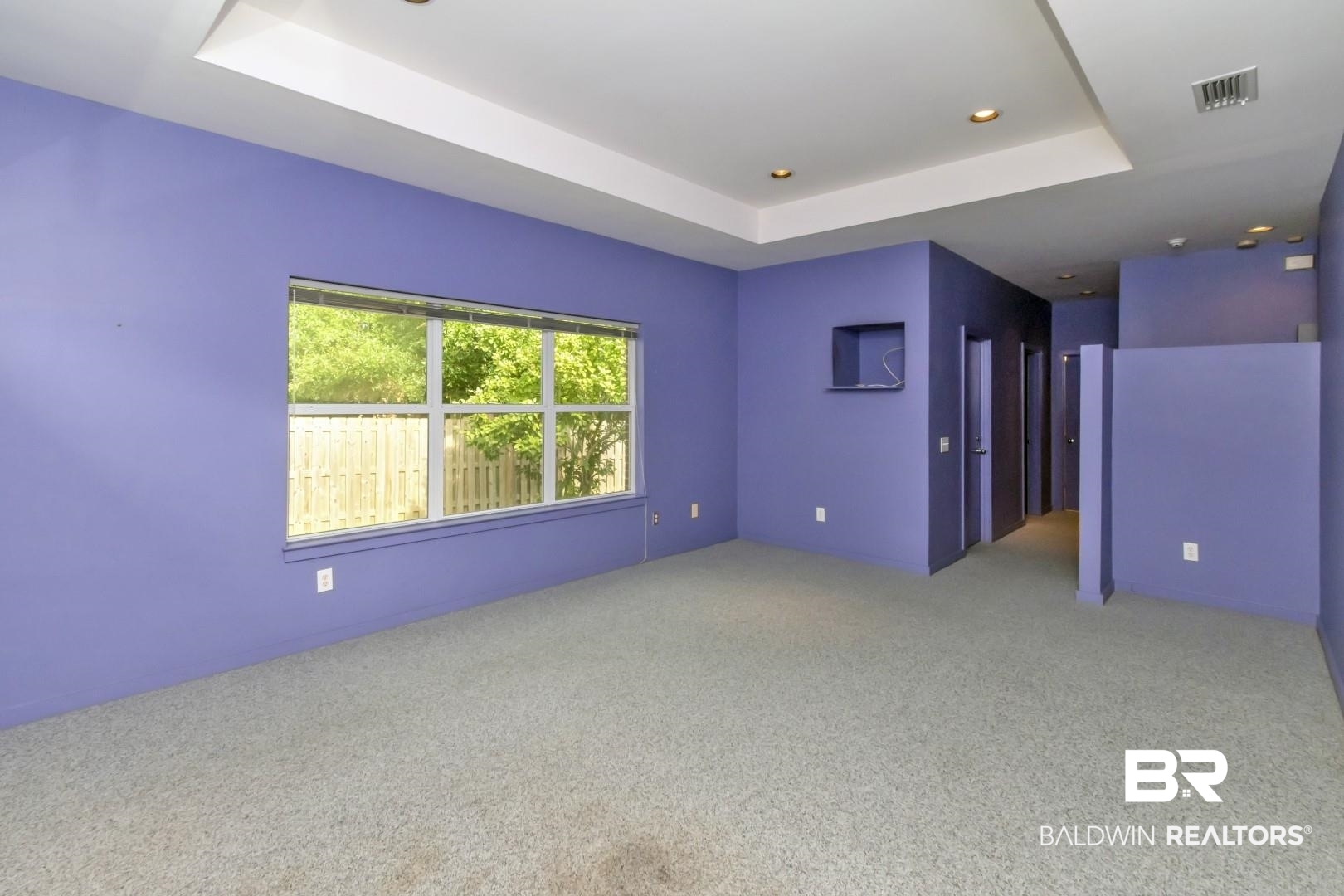 1205 Hillcrest Crossing East Mobile, AL 36695 - Photo 24 of 40 Empty room featuring carpet flooring and a tray ceiling