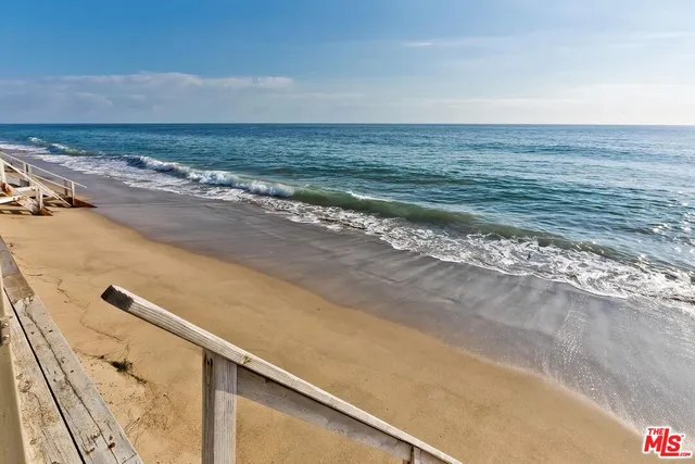 a view of an ocean beach