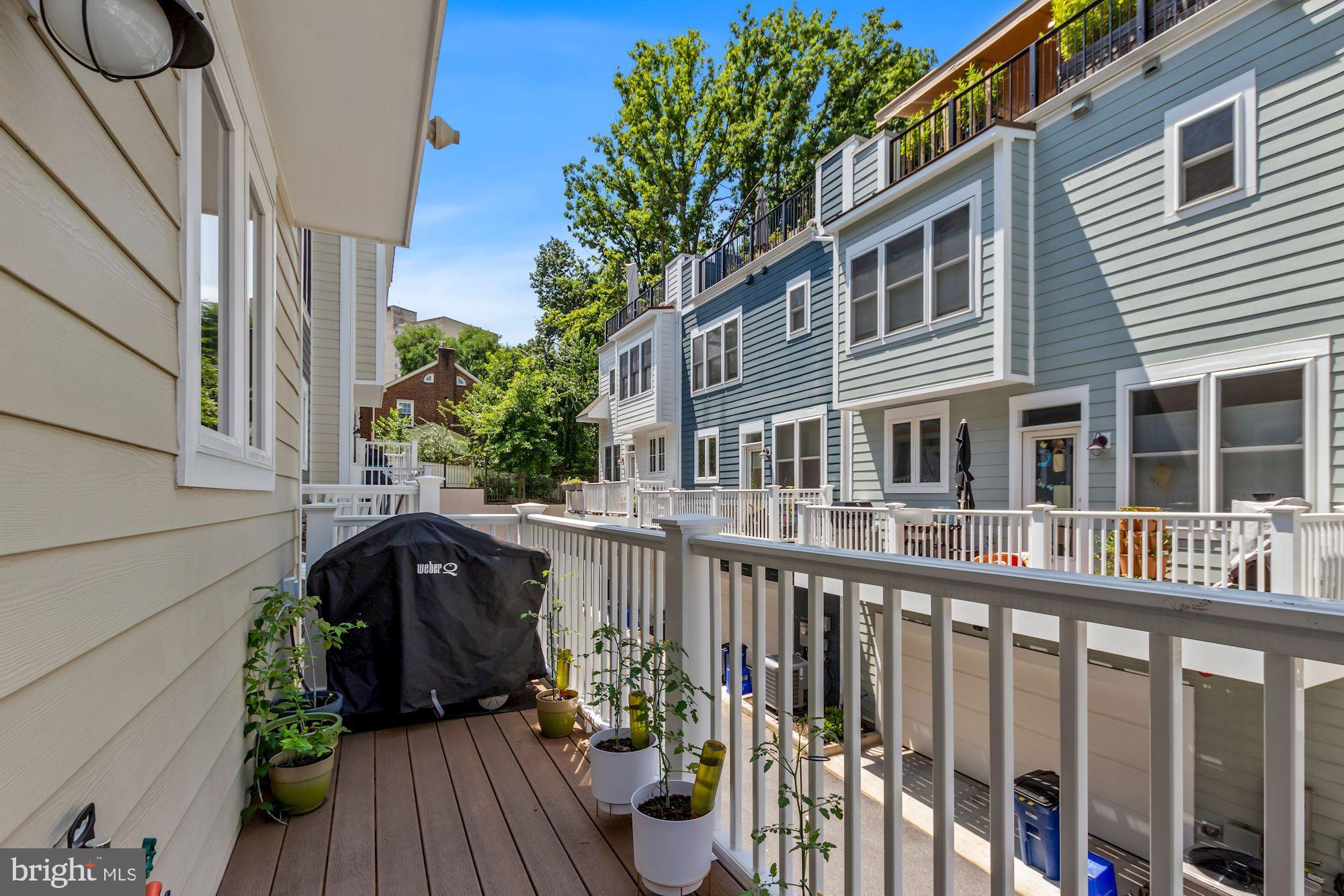 52 Ellsworth Heights Street Silver Spring, MD 20910 - Photo 14 of 41 Balcony off kitchen - perfect for grilling