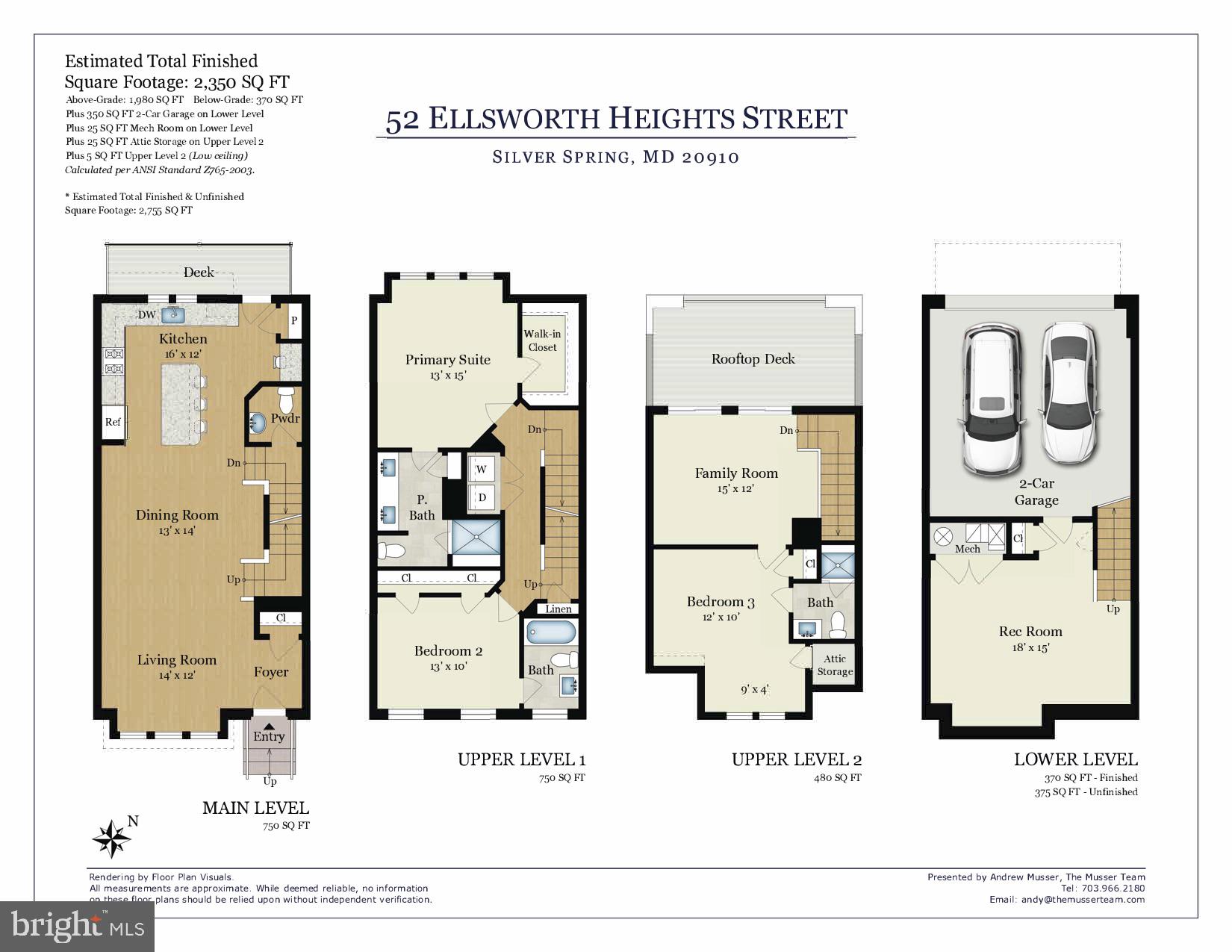 52 Ellsworth Heights Street Silver Spring, MD 20910 - Photo 41 of 41 Floor Plan Drawings