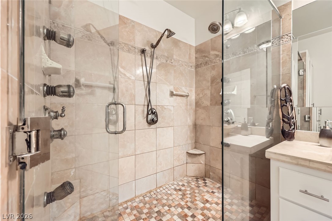 2050 West Warm Springs Road, Unit 3624 Henderson, NV 89014 - Photo 20 of 40 Bathroom with a stall shower and vanity