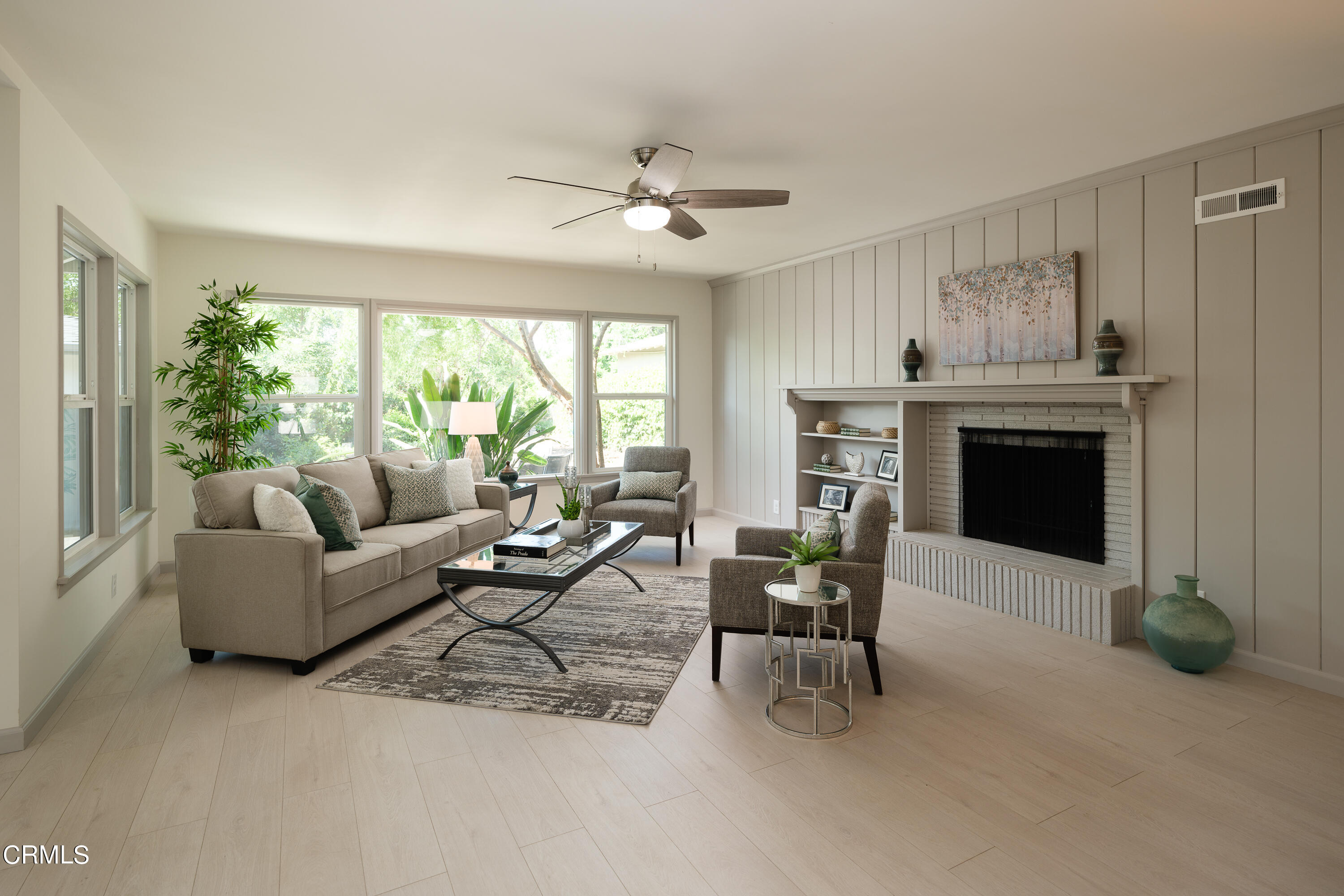 3720 Newhaven Road Pasadena, CA 91107 - Photo 4 of 37 a living room with furniture a fireplace and a flat screen tv