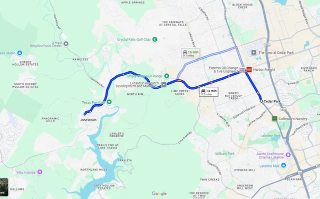 a view of a pool in a lake