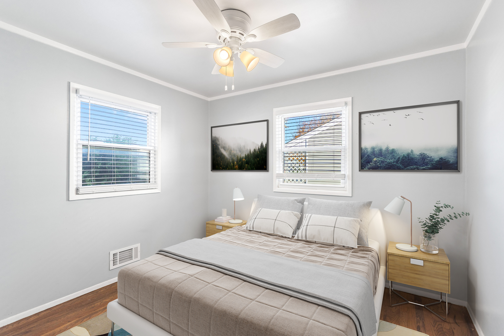 8635 44th Place Lyons, IL 60534 - Photo 9 of 15 a bedroom with a bed and a flat screen tv