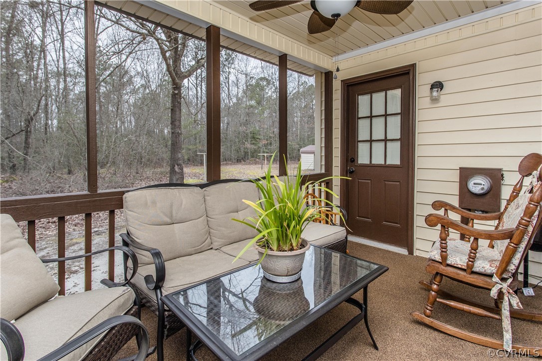 15890 Templeton Road Disputanta, VA 23842 - Photo 10 of 44 Screened Porch