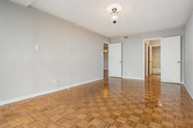 a view of an empty room