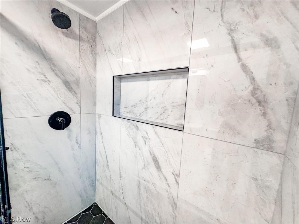2907 Snow Road, Unit UP Cleveland, OH 44134 - Photo 9 of 19 Bathroom view of a marble finish shower