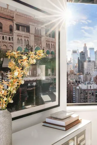 a view of a flower pot on a table