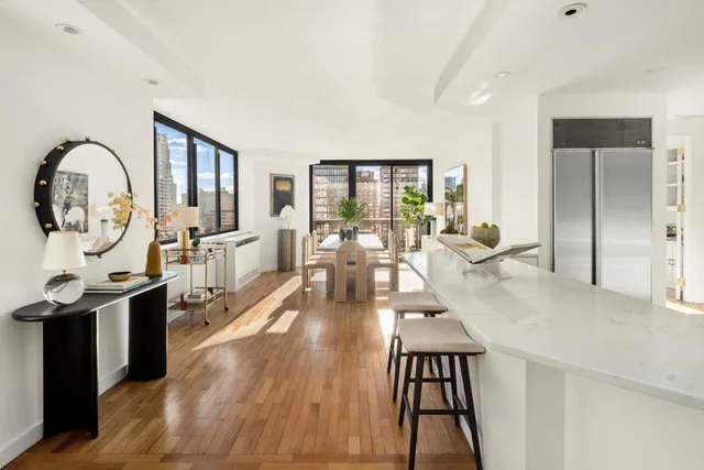 a very nice looking room with a large window