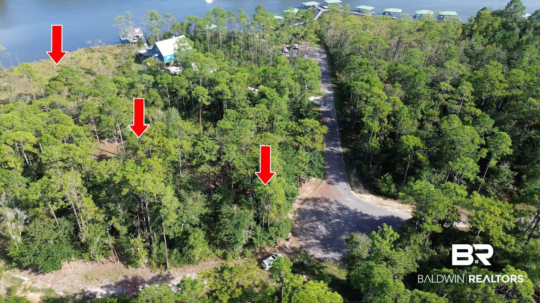 0 Palmetto Point Theodore, AL 36582 - Photo 2 of 5 Bird's eye view with a water view