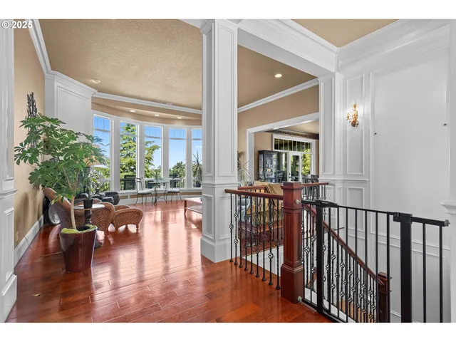 a view of an outdoor space with a window