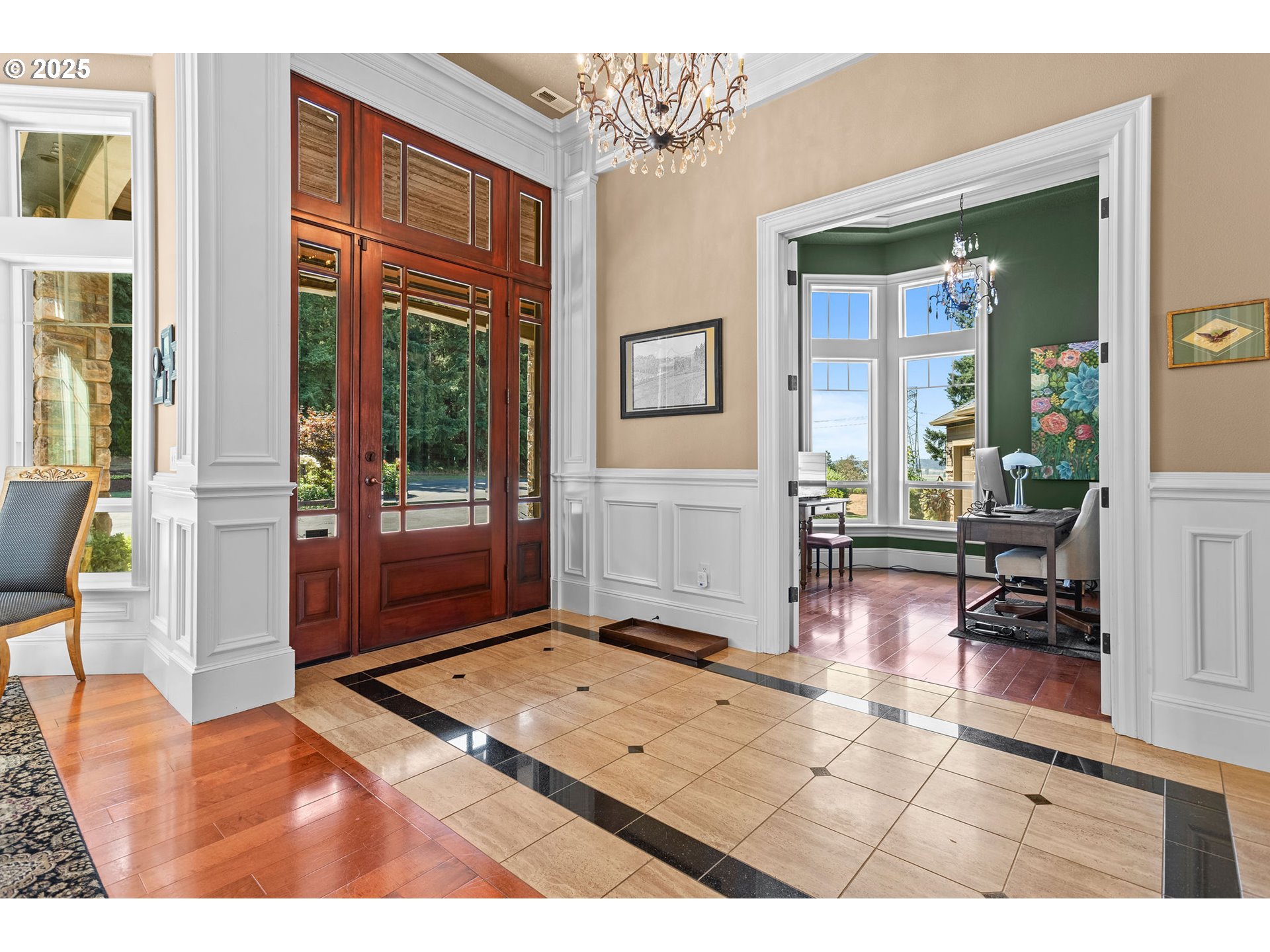 8438 Cascade Highway Northeast Silverton, OR 97381 - Photo 4 of 48 a living room with furniture a dining table and a large window