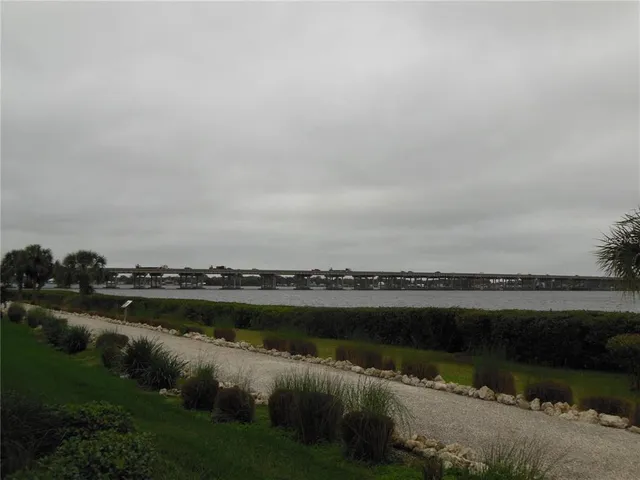 a view of a lake with outdoor space