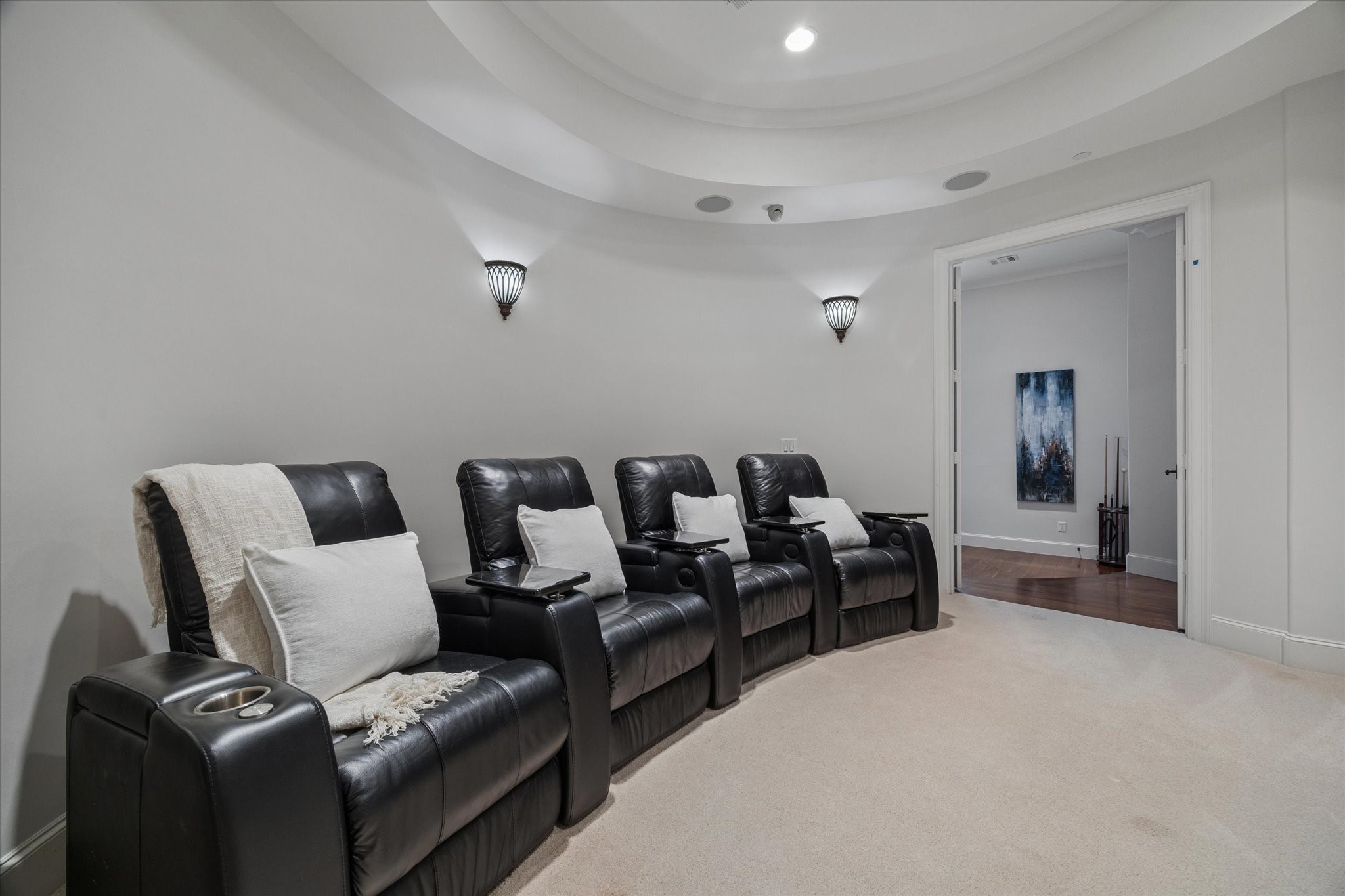 4511 Merrie Lane Bellaire, TX 77401 - Photo 32 of 49 Alternate view of the private media room