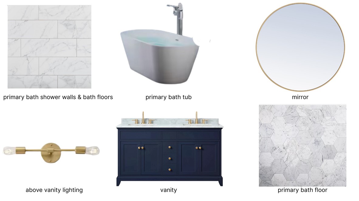 1258 Cove Creek Road Pickens, SC 29671 - Photo 14 of 44 Primary bathroom planned finishes