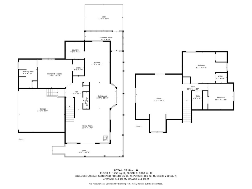 1258 Cove Creek Road Pickens, SC 29671 - Photo 43 of 44 Main house floor plans