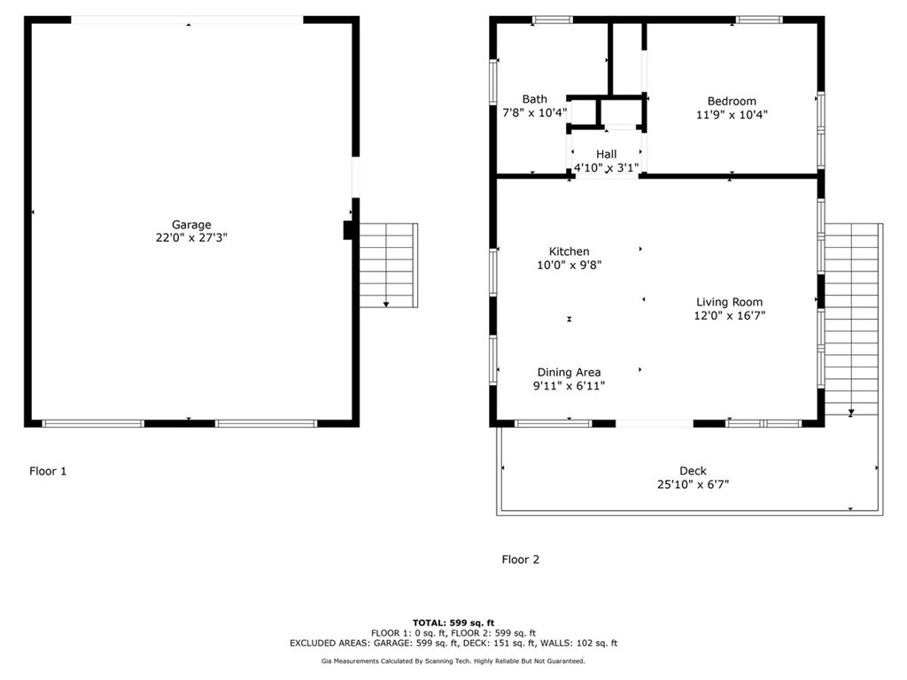 1258 Cove Creek Road Pickens, SC 29671 - Photo 44 of 44 Guest house with floor plans