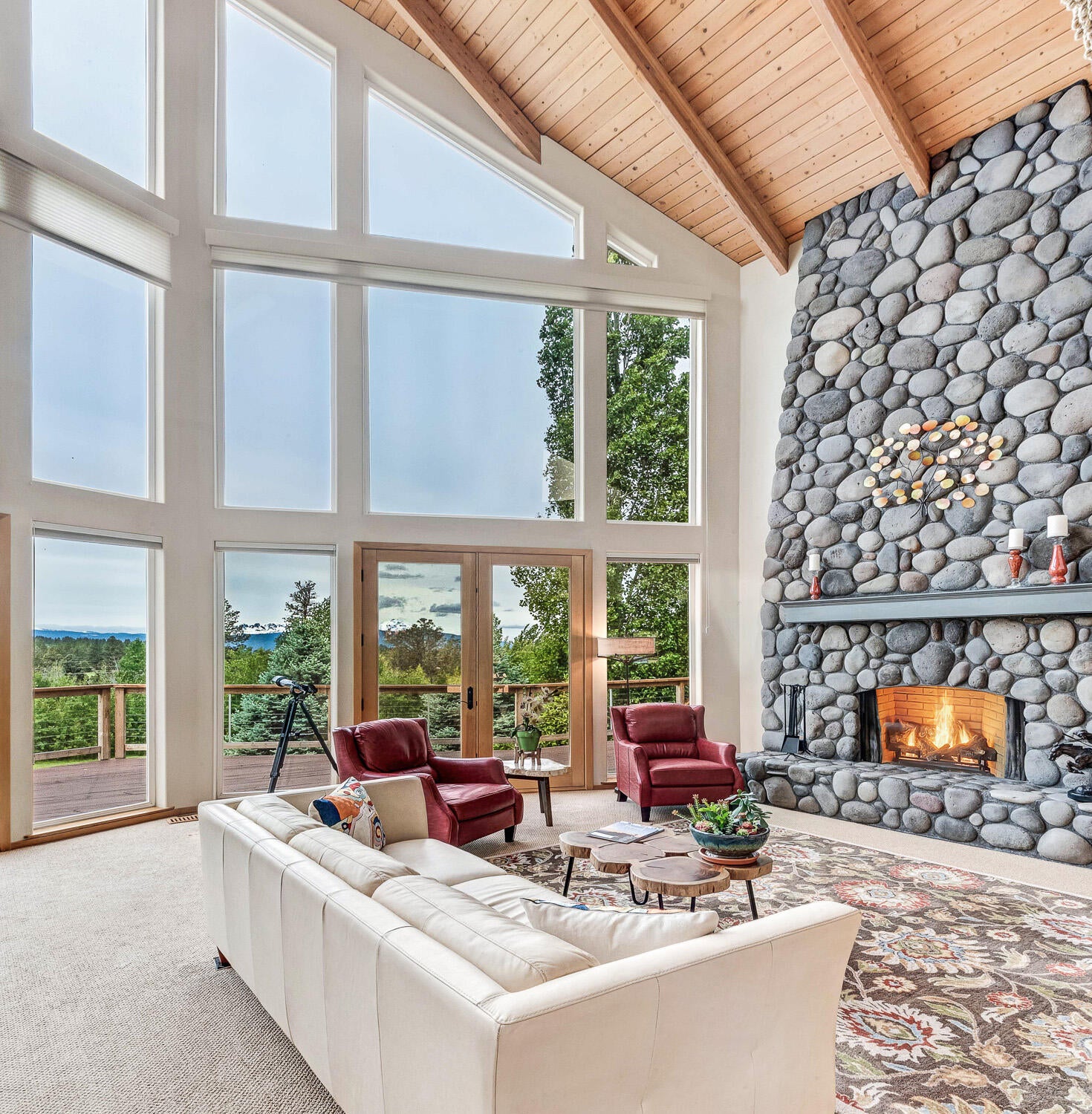 60470 Arnold Market Road Bend, OR 97702 - Photo 8 of 53 floor to ceiling fireplace