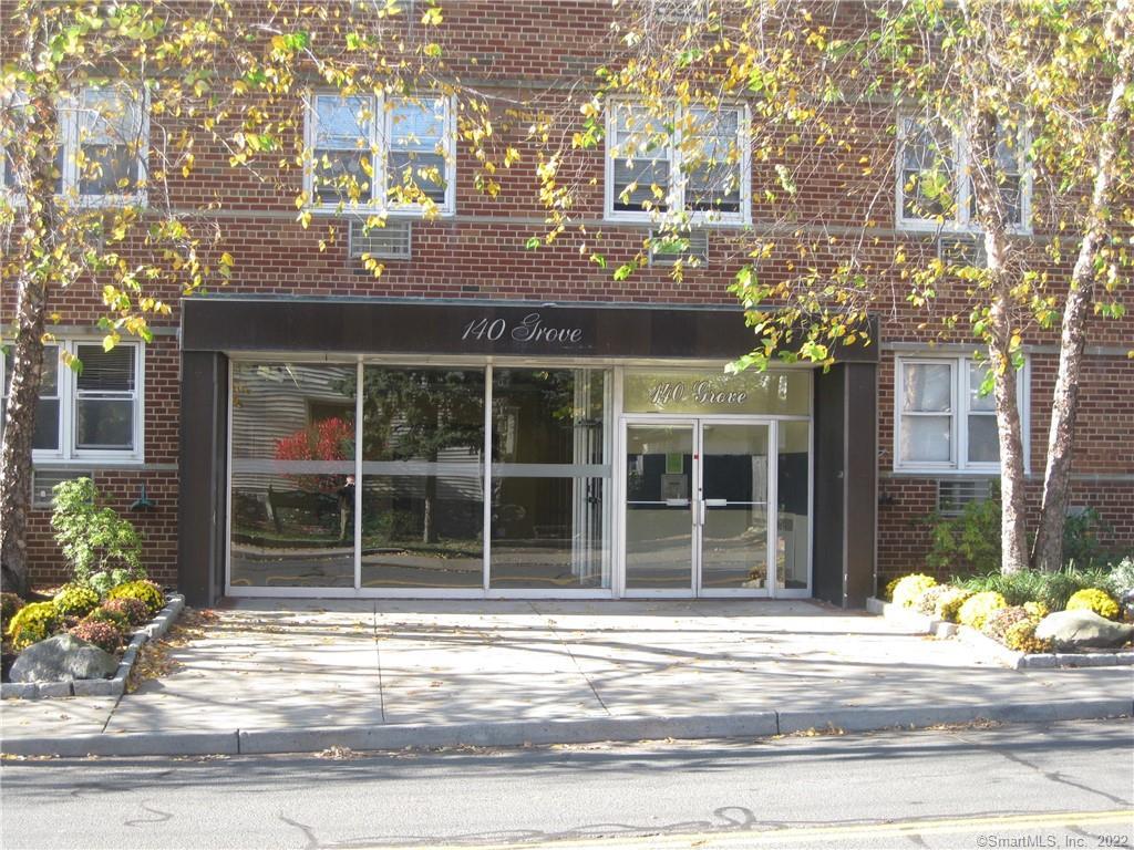 FRONT ENTRANCE OF 140 GROVE BUILDING