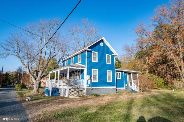 a view of balcony with wooden floor