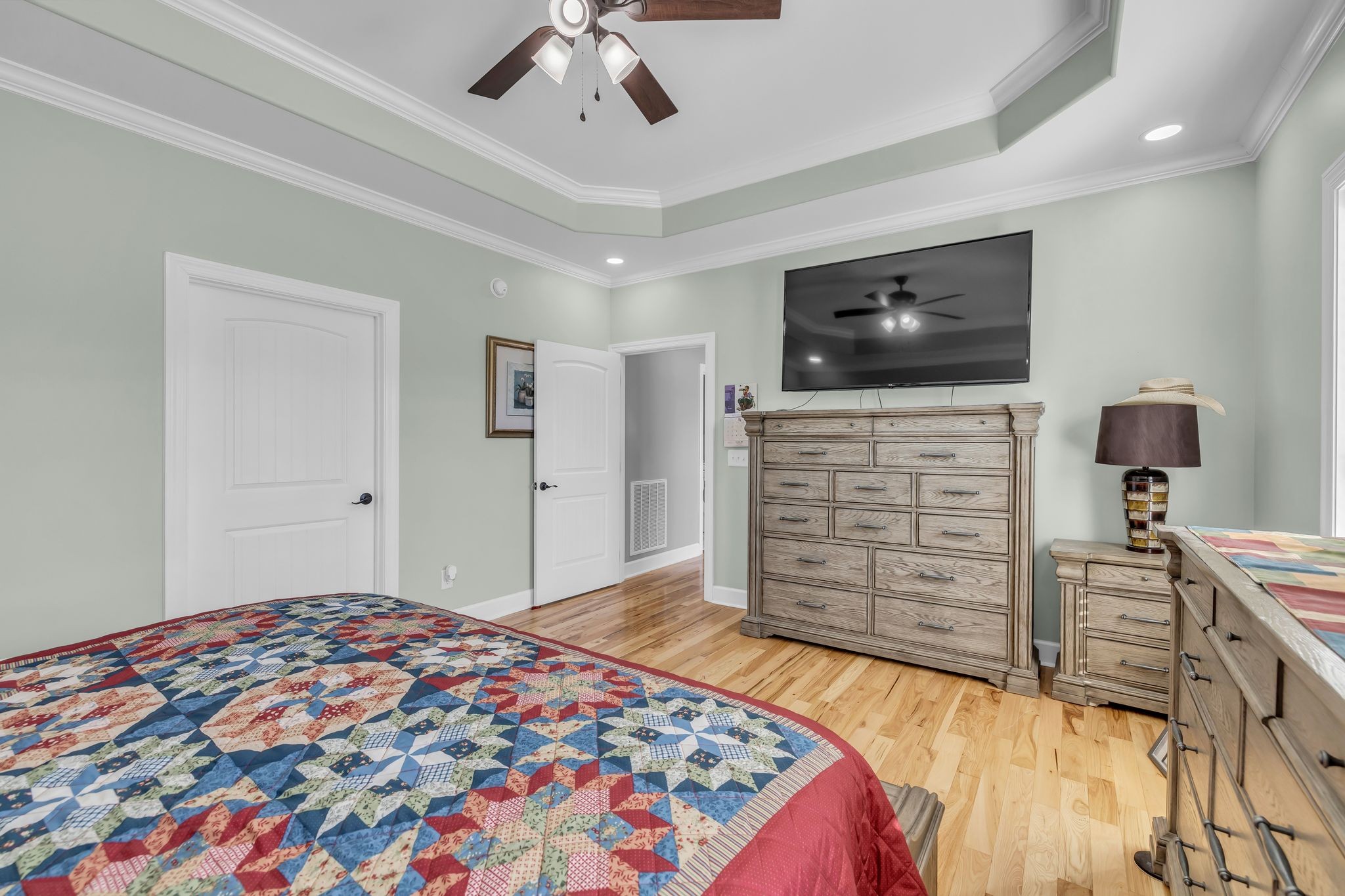1645 Oak Grove Road Decherd, TN 37324 - Photo 15 of 46 a bedroom with a bed and flat screen tv