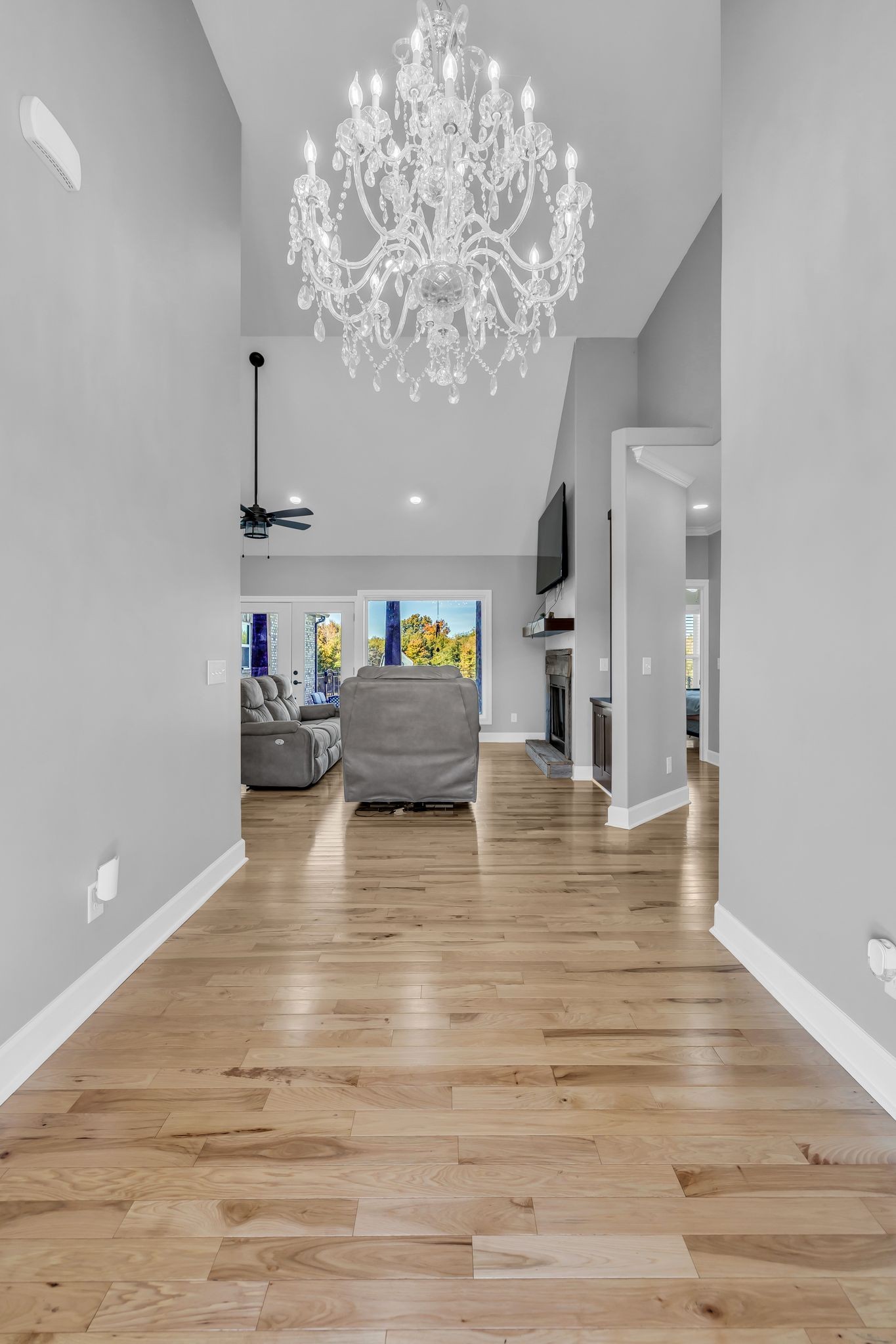 1645 Oak Grove Road Decherd, TN 37324 - Photo 7 of 46 a view of livingroom and kitchen with wooden floor
