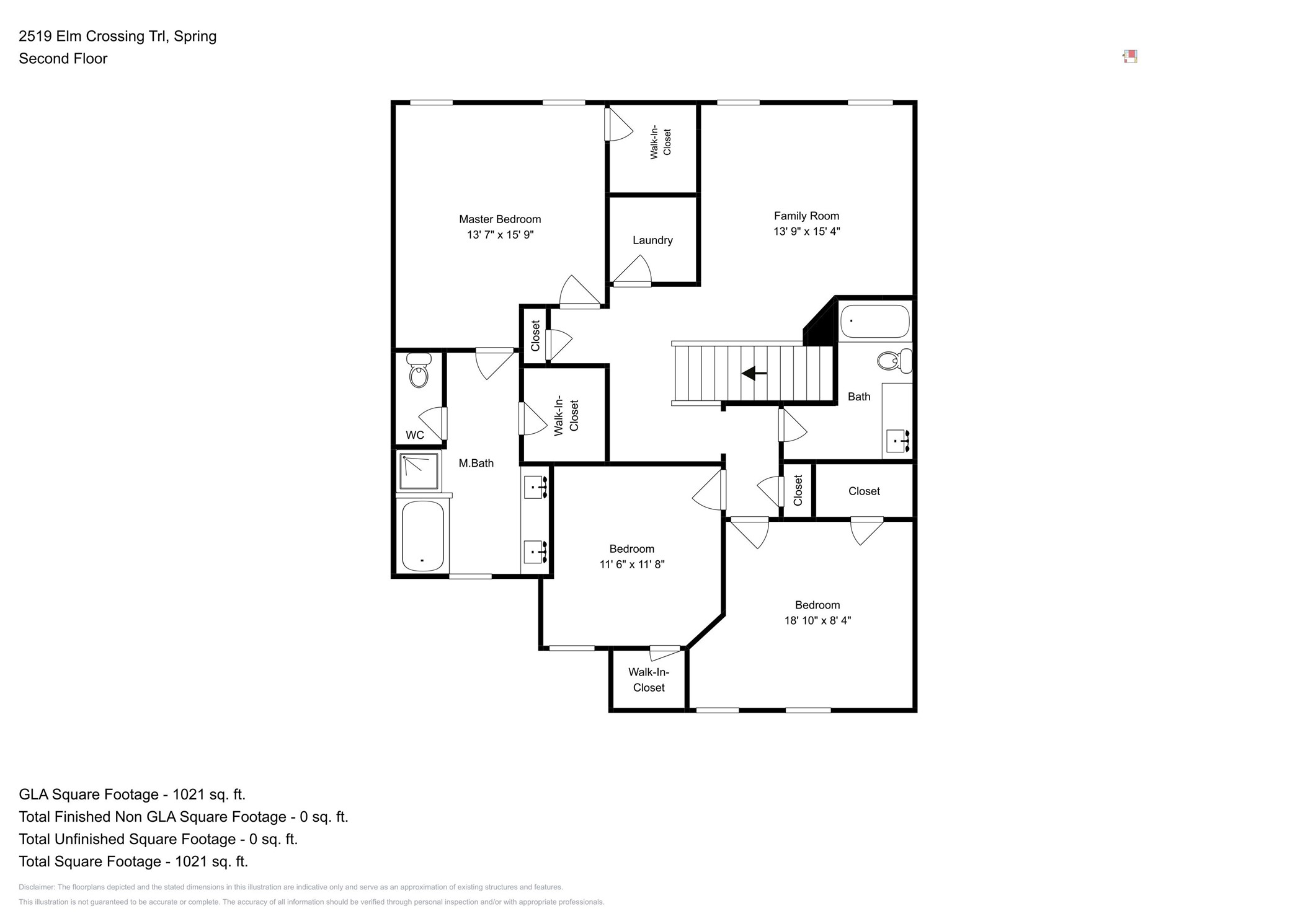 2519 Elm Crossing Trail Spring, TX 77386 - Photo 20 of 20 a picture of a floor plan