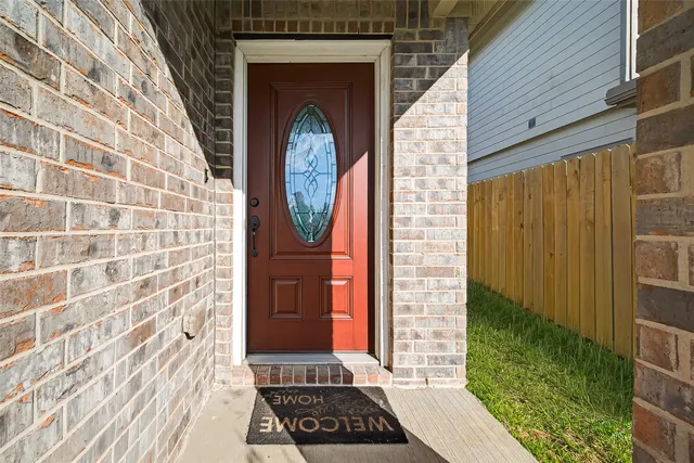 a view of a door with a door