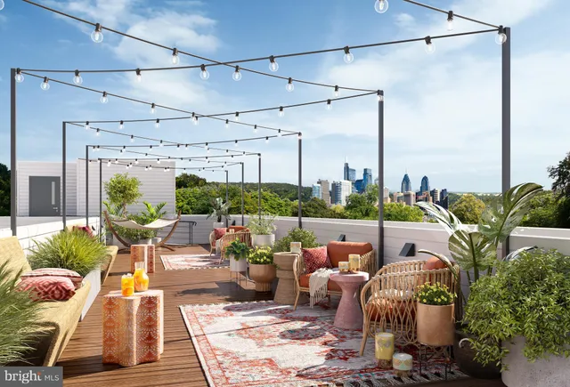 a outdoor living space with furniture