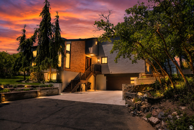 578 High Bench Road Alpine, UT 84004 - Photo 38 of 39 Contemporary architectural design featuring a brick facade and horizontal siding