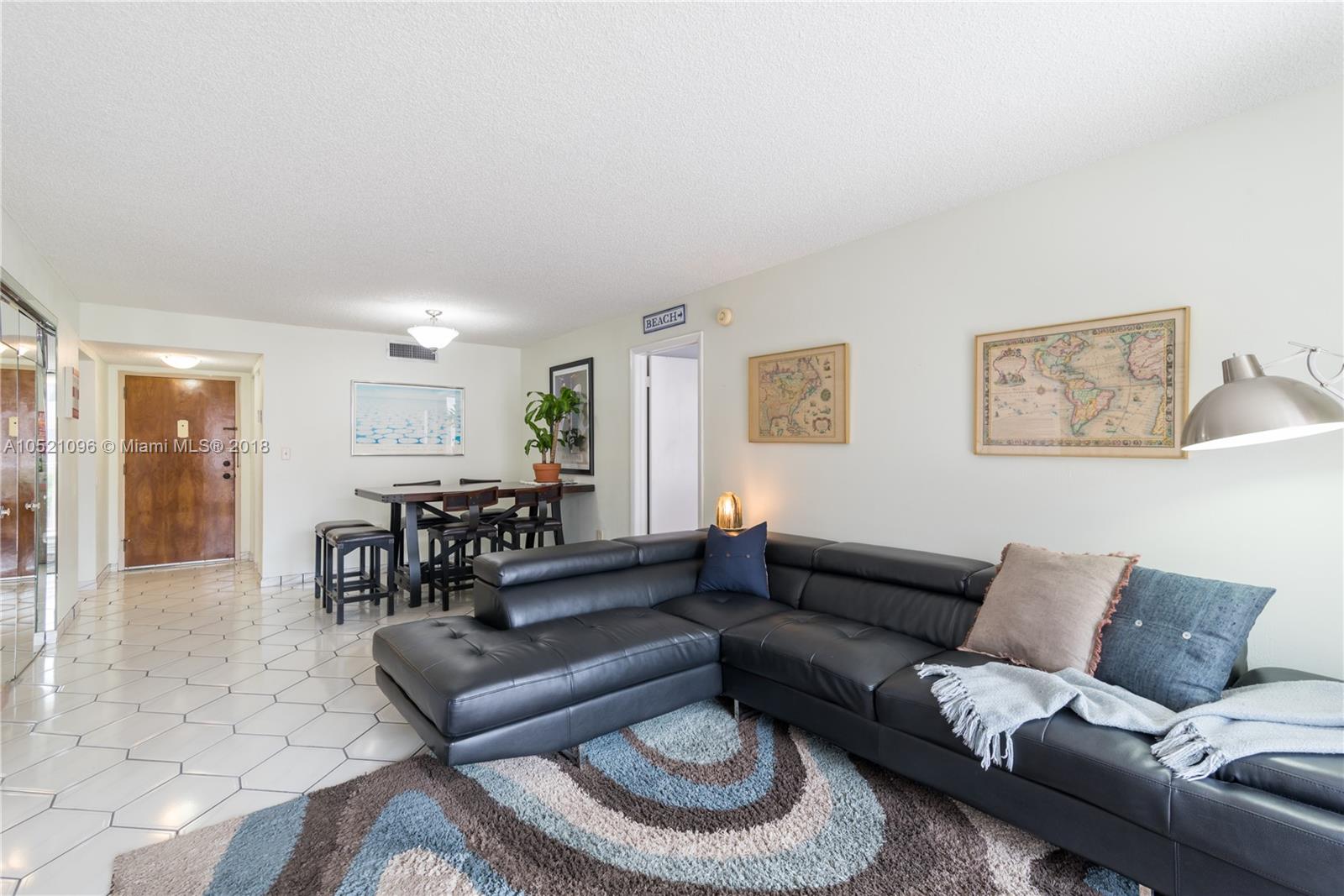 1665 Bay Road, Unit 425 Miami Beach, FL 33139 - Photo 4 of 15 a living room with furniture and a couch