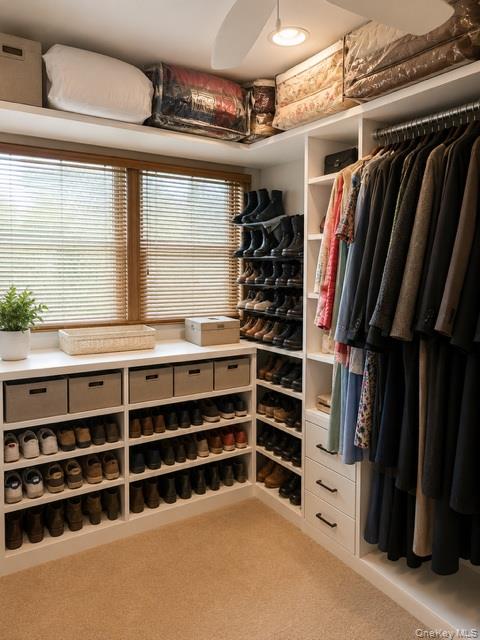 700 Sharon Road Copiague, NY 11726 - Photo 10 of 27 a view of walk in closet with clothes and shoes