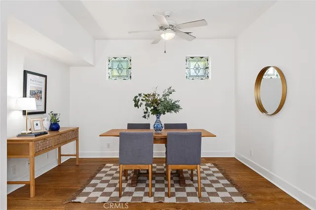 a workspace with furniture and window