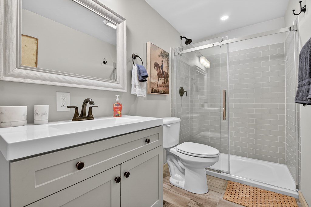 54 Channing Ridge Road Morganton, GA 30560 - Photo 46 of 54 a bathroom with a sink a toilet and shower