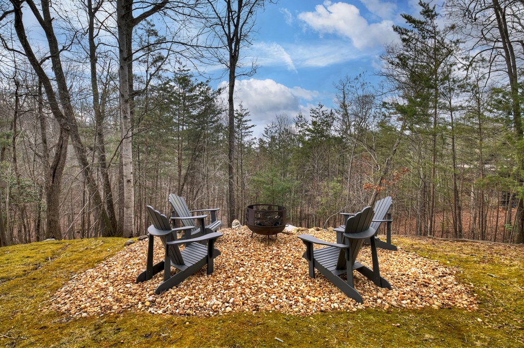 54 Channing Ridge Road Morganton, GA 30560 - Photo 48 of 54 a bench sitting in middle of a yard