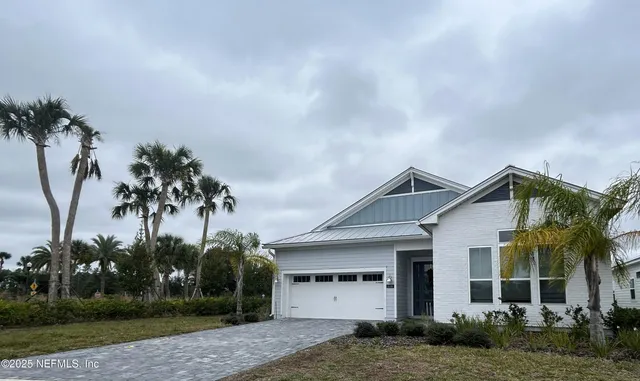 a wooden bench with view of outdoor space